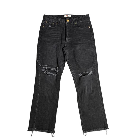 Aviator Nation Mid Rise Canyon Jean in Vintage Black Size: 27 - Picture 2 of 5